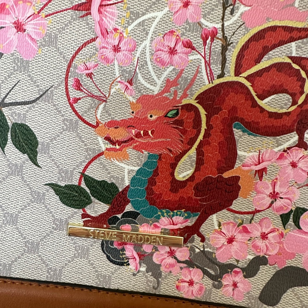 Steve Madden Multicolor Dragon Shoulder Bag